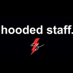 hooded staff.