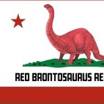 Red Brontosaurus