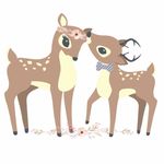 Two Speckled Deer