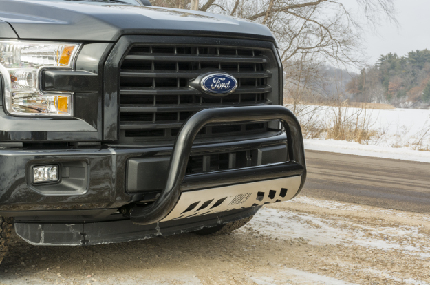 ARIES Stealth™ bull bar on 2015 Ford F150 - snow