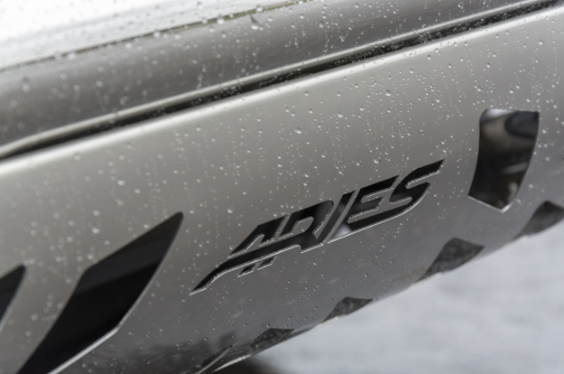 ARIES stainless steel bull bar skid plate - wet ARIES stainless steel bull bar skid plate - wet