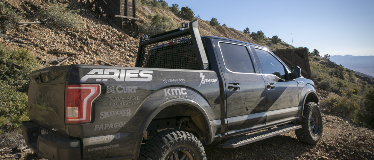 ARIES truck headache rack AdvantEDGE™ on offroad Ford F150