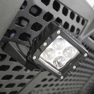 ARIES 2-inch LED lights on truck headache rack