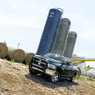 2015 Ram 3500 with ARIES Pro Series grille guard - farm