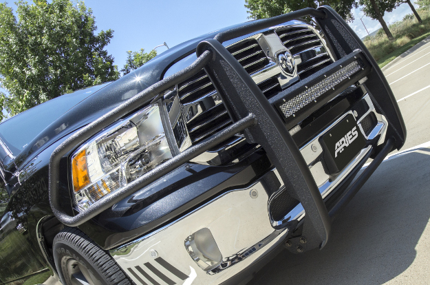 ARIES Pro Series™ black grille guard on black Ram 1500