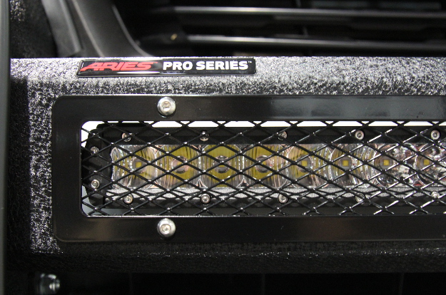 ARIES Pro Series™ truck grille guard with light bar