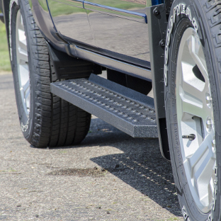 ARIES RidgeStep running boards on Chevrolet Silverado 1500