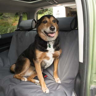 Gray Camo Dog Hammock for Car Truck SUV Waterproof Dog Seat