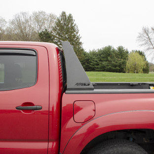 ARIES Switchback headache rack on red 2014 Toyota Tacoma