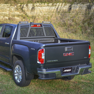 Grey 2016 GMC Canyon with ARIES Switchback headache rack