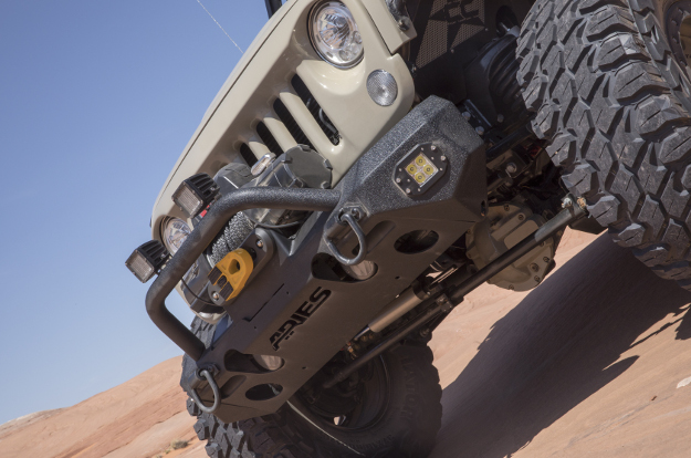 ARIES TrailChaser® Jeep bumper with tow hooks on 2017 Jeep Wrangler JK Unlimited ARIES TrailChaser® Jeep bumper with tow hooks on 2017 Jeep Wrangler JK Unlimited