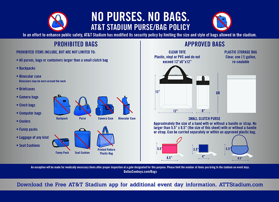AT&T Stadium Bag Policy
