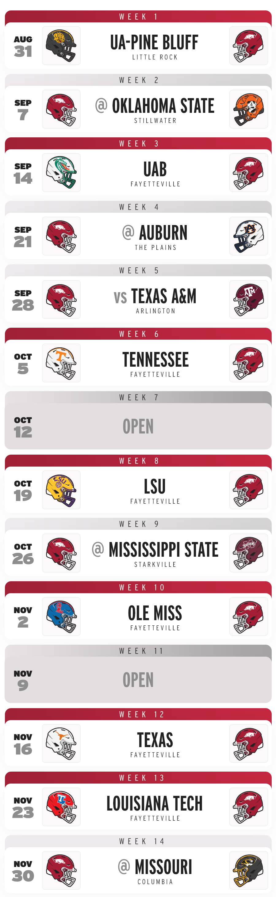 2024 Schedule