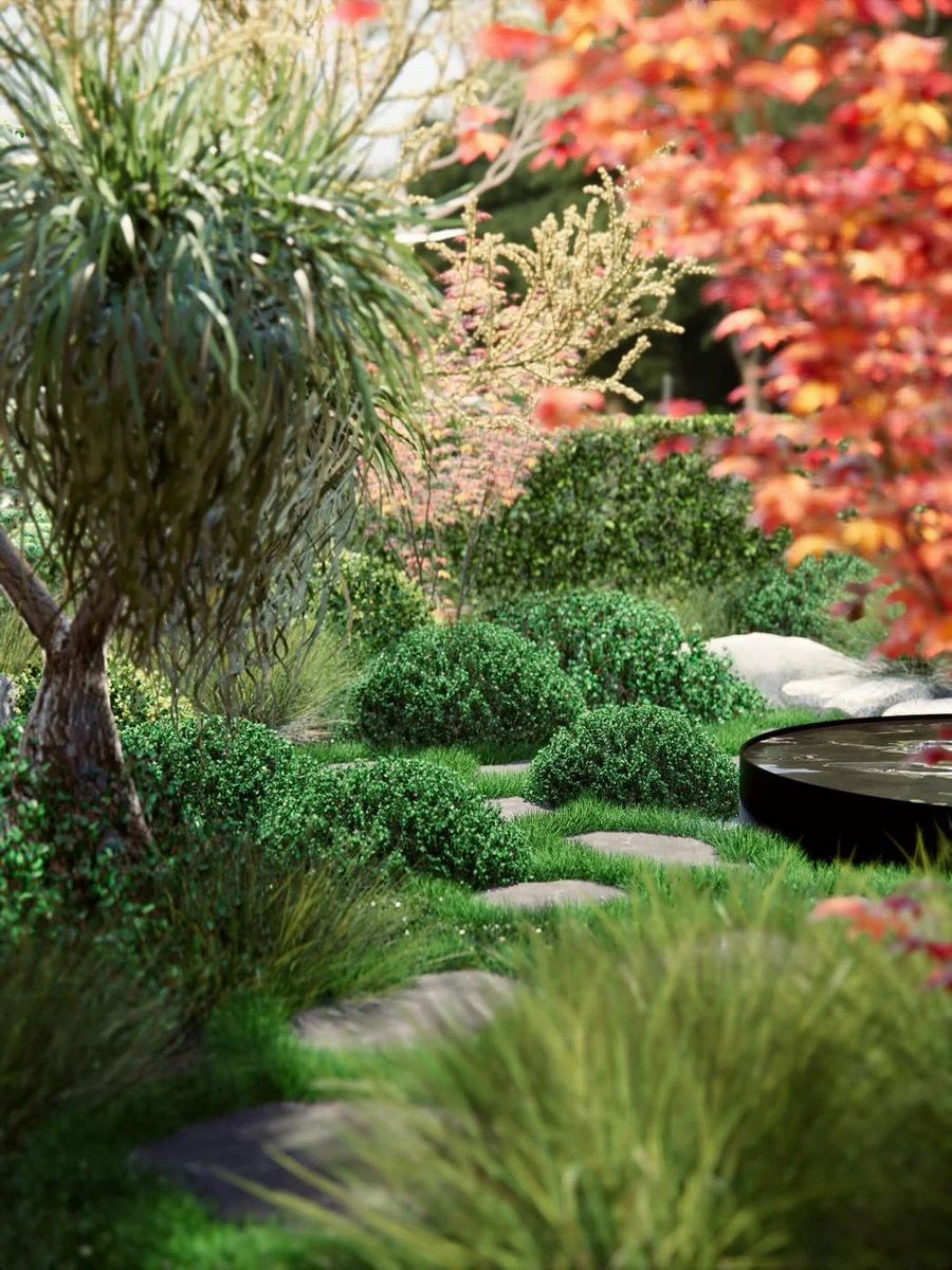 A Japanese inspired garden designed by Yoxall Landscape Architecture