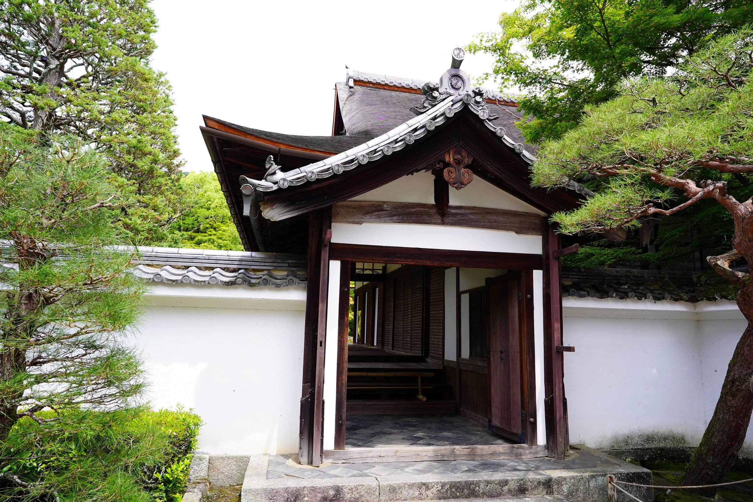 Traditional Japanese residence gate entrance
