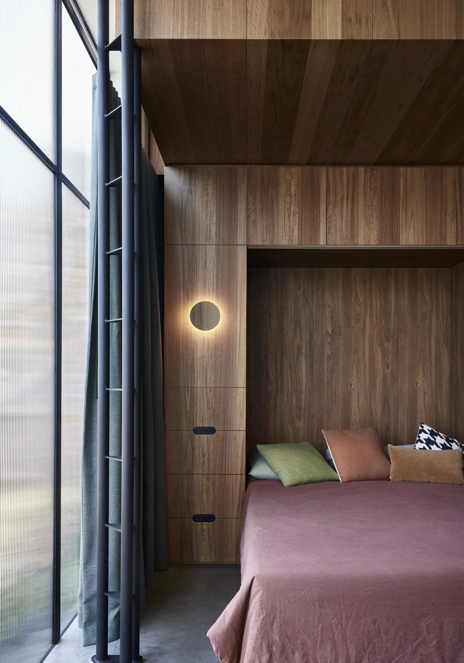 Build-in furniture is well-thought throughout the design