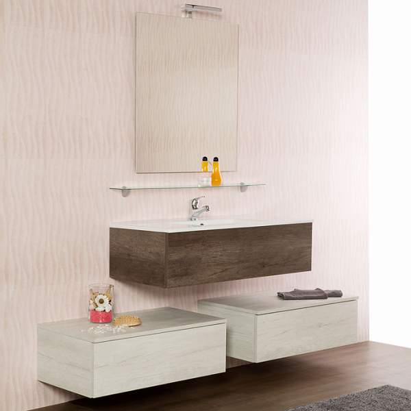 Mobile bagno sospeso Baden 2 bianco ▷ in offerta su Garnero Arredamenti