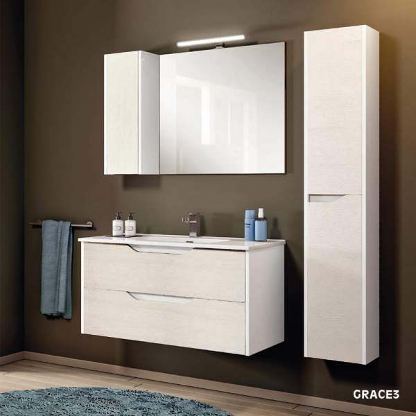 Mobile bagno sospeso Baden 2 bianco ▷ in offerta su Garnero Arredamenti