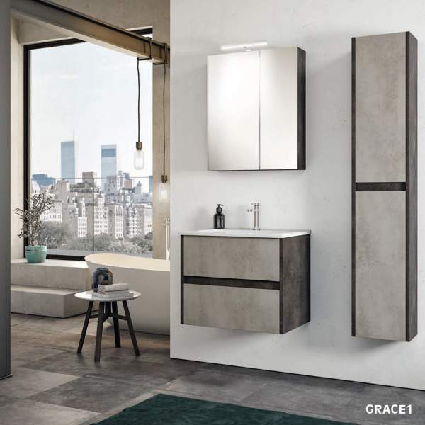 Composizione Bagno Sospesa Grace1 Da 60 Cm