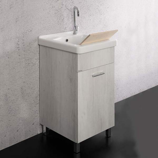 Lavatoio Unika 45x50 Con Vasca In Ceramica Ticino