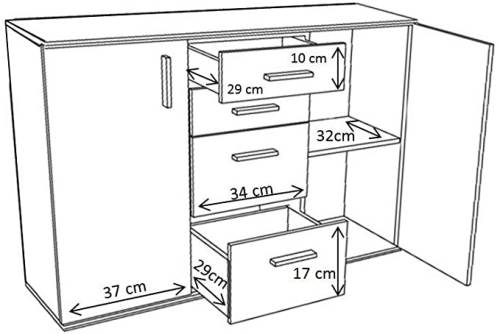 Como Bea In Legno Laminato E Bianco 2