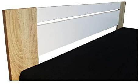 Letto Alla Francese Pinturas Legno Chiaro E Bianco 2