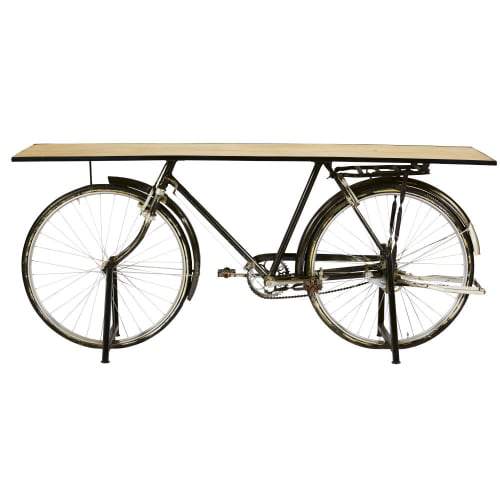 Consolle Ingresso Bicicletta Industriale In Legno Di Mango E Metallo Nero Maisons Du Monde Bicyclette 1