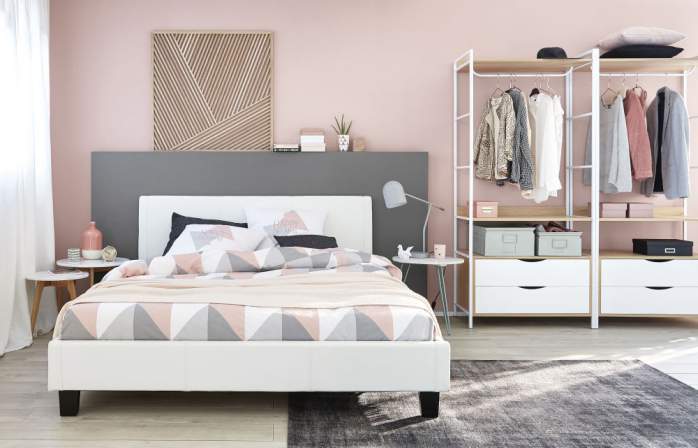 Letto Matrimoniale Moderno Bianco Con Rete A Doghe 160 X 200 Zen Maisons Du Monde