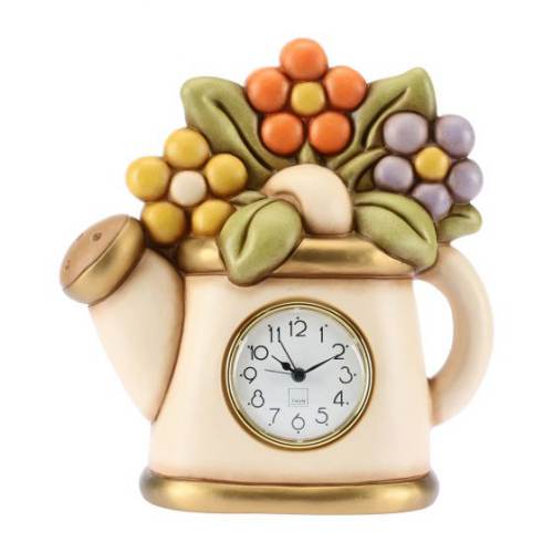 THUN - Orologio Da Parete Con Farfalla e Fiore - Living, Arredare la casa -  Idea Regalo - Linea Country - Ceramica, Meccanismo In Plastica 