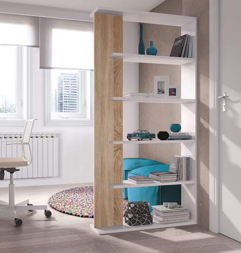 Librerie Componibili rustiche, Modulo Libreria L 50 cm, Arredamenti Rustici