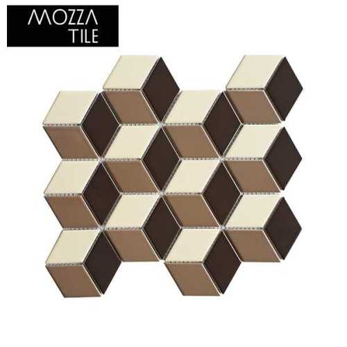 Cube Glossy Mocha FinishesFloor CoveringMosaics