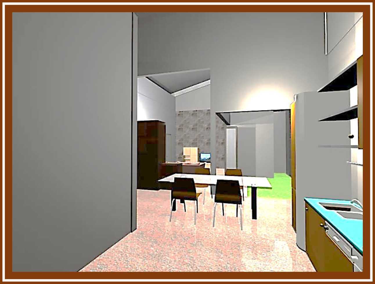 Archimedes Design & Build Renovasi Rumah Mezzanine Kec. Pondokgede, Kota Bks, Jawa Barat, Indonesia Kec. Pondokgede, Kota Bks, Jawa Barat, Indonesia Perspektif Area Dapur & Ruang Makan Contemporary 114409