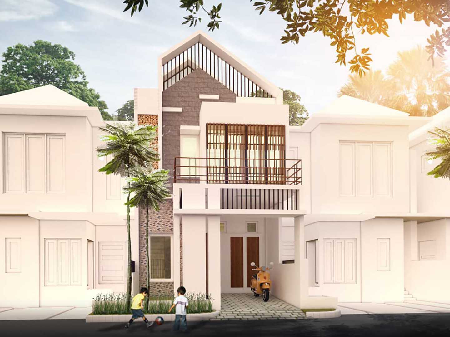 Foto inspirasi ide desain atap tradisional Studio-ataputih-house-for-wf oleh STUDIO ATAPUTIH di Arsitag