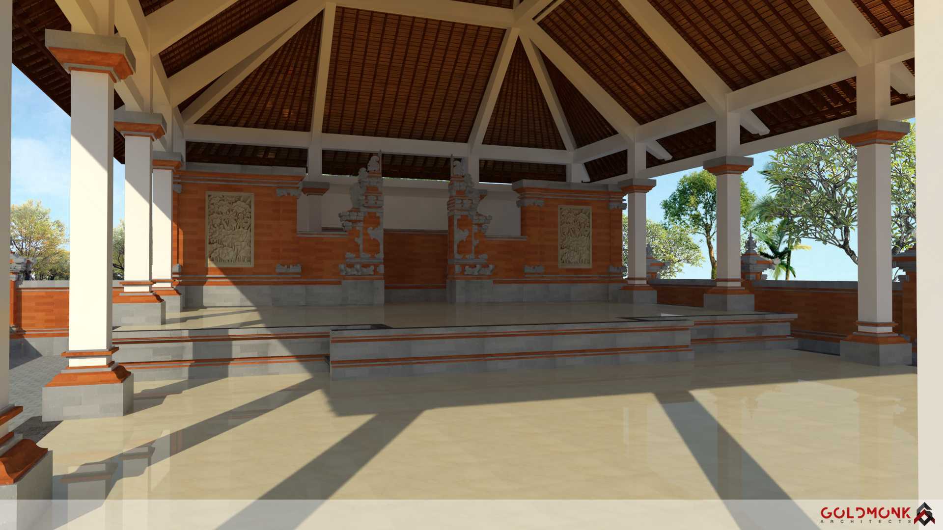 Goldmonk Architects Wantilan Pura Dalem Samprangan Samplangan, Kec. Gianyar, Kabupaten Gianyar, Bali, Indonesia Samplangan, Kec. Gianyar, Kabupaten Gianyar, Bali, Indonesia Goldmonk-Architects-Wantilan-Pura-Dalem-Samprangan  60346