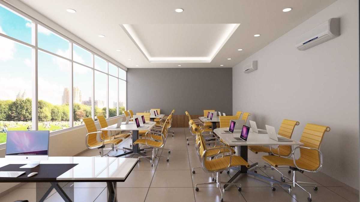 Foto inspirasi ide desain ruang meeting tradisional Studio-1024-smart-classroom oleh Studio 1024 di Arsitag