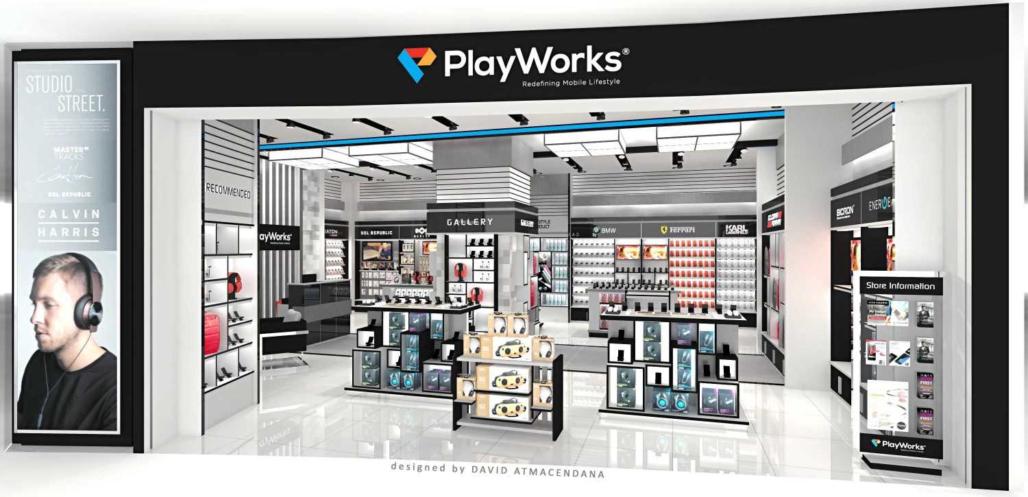 David Atmacendana Playworks Store Pakuwon Surabaya Jl. Raya Lontar No.5, Lontar, Sambikerep, Kota Sby, Jawa Timur 60216, Indonesia Jl. Raya Lontar No.5, Lontar, Sambikerep, Kota Sby, Jawa Timur 60216, Indonesia Front View Rendering Modern 46265