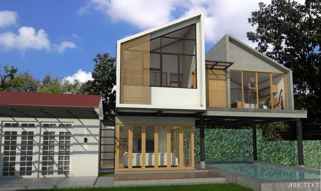 Ark.tekt Design Studio Di House Cipete Sel., Cilandak, Kota Jakarta Selatan, Daerah Khusus Ibukota Jakarta, Indonesia Cipete Sel., Cilandak, Kota Jakarta Selatan, Daerah Khusus Ibukota Jakarta, Indonesia Front View Rendering Skandinavia 38142