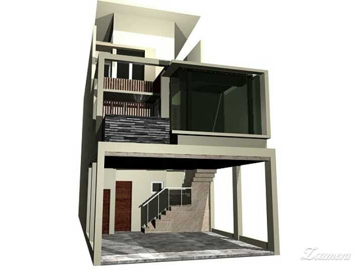 Pt.  Dian Cipta Bangun Facade,  Modern Architecture Design Pd. Cabe Udik, Pamulang, Kota Tangerang Selatan, Banten, Indonesia Pd. Cabe Udik, Pamulang, Kota Tangerang Selatan, Banten, Indonesia Back View Rendering Modern 40161