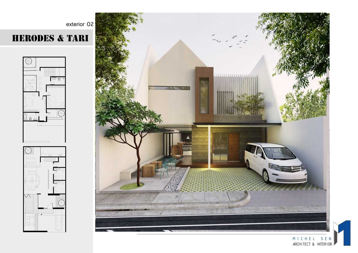 Michel H&t House Rt.4/rw.9, Wijaya Kusuma, Grogol Petamburan, Kota Jakarta Barat, Daerah Khusus Ibukota Jakarta 11460, Indonesia Rt.4/rw.9, Wijaya Kusuma, Grogol Petamburan, Kota Jakarta Barat, Daerah Khusus Ibukota Jakarta 11460, Indonesia Front View Rendering Contemporary 40651