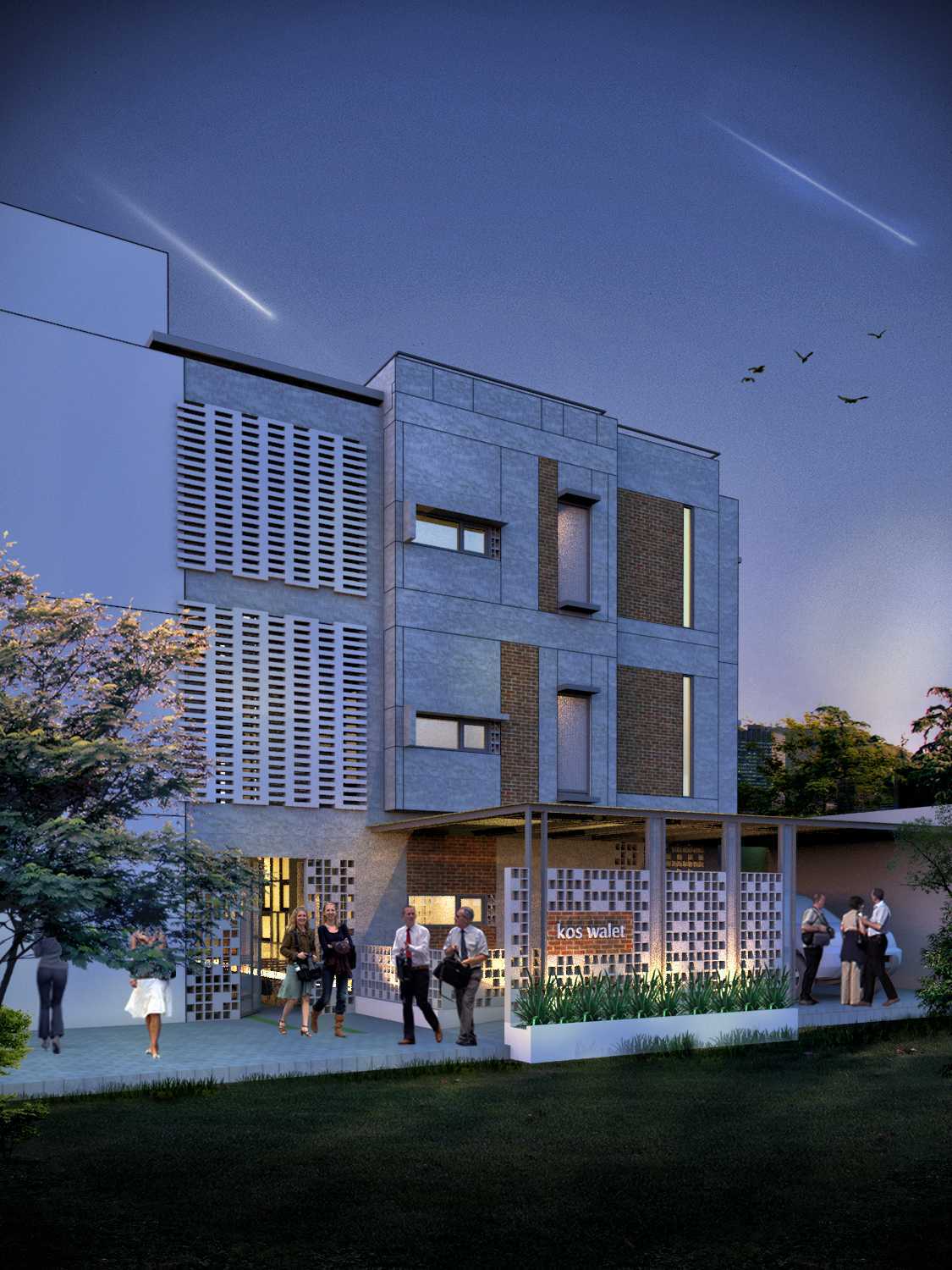 Zigzag Architecture Studio Kos-Kosan Ui Depok, Kota Depok, Jawa Barat, Indonesia Depok, Kota Depok, Jawa Barat, Indonesia Koskosanview1 Modern 37067