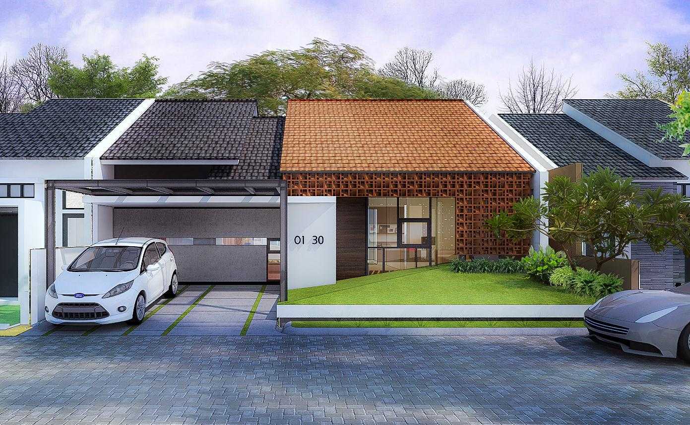 Cnd Architect Rumah Sentul - Two Tone House Sentul, Babakan Madang, Bogor, Jawa Barat, Indonesia Sentul, Babakan Madang, Bogor, Jawa Barat, Indonesia Front View Rendering Contemporary 47263