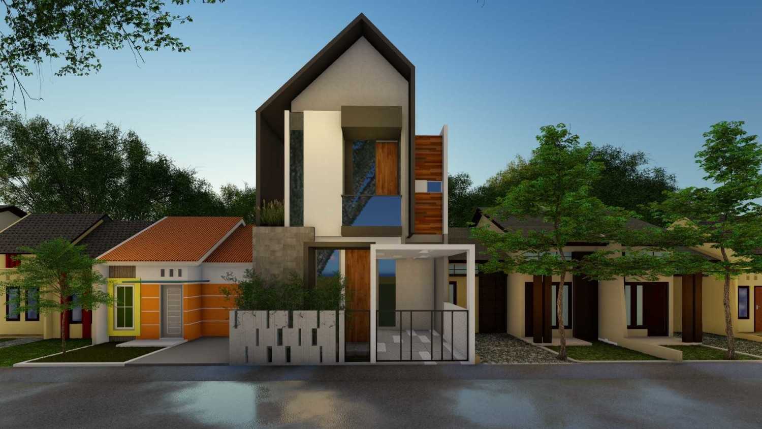 Adefa Studio T House Kota Yogyakarta, Daerah Istimewa Yogyakarta, Indonesia Kota Yogyakarta, Daerah Istimewa Yogyakarta, Indonesia Front View Rendering  41017