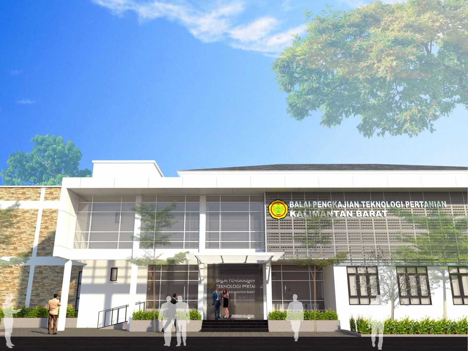 Cv. Griya Cipta Studio Kantor Bptp Kalbar Pontianak, Kota Pontianak, Kalimantan Barat, Indonesia Pontianak, Kota Pontianak, Kalimantan Barat, Indonesia Front View Rendering  45839