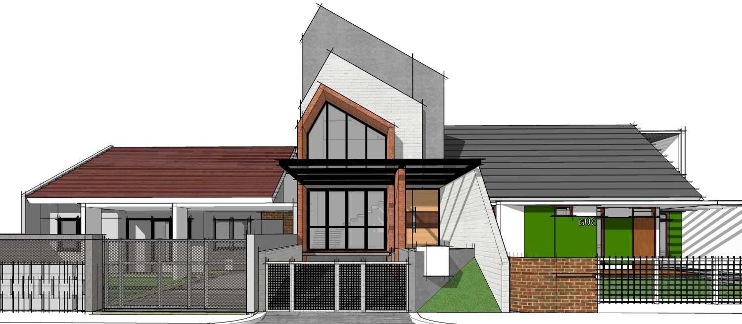 Gubah Ruang C1 House Bandung, Kota Bandung, Jawa Barat, Indonesia Bandung, Kota Bandung, Jawa Barat, Indonesia Front View Rendering  51358