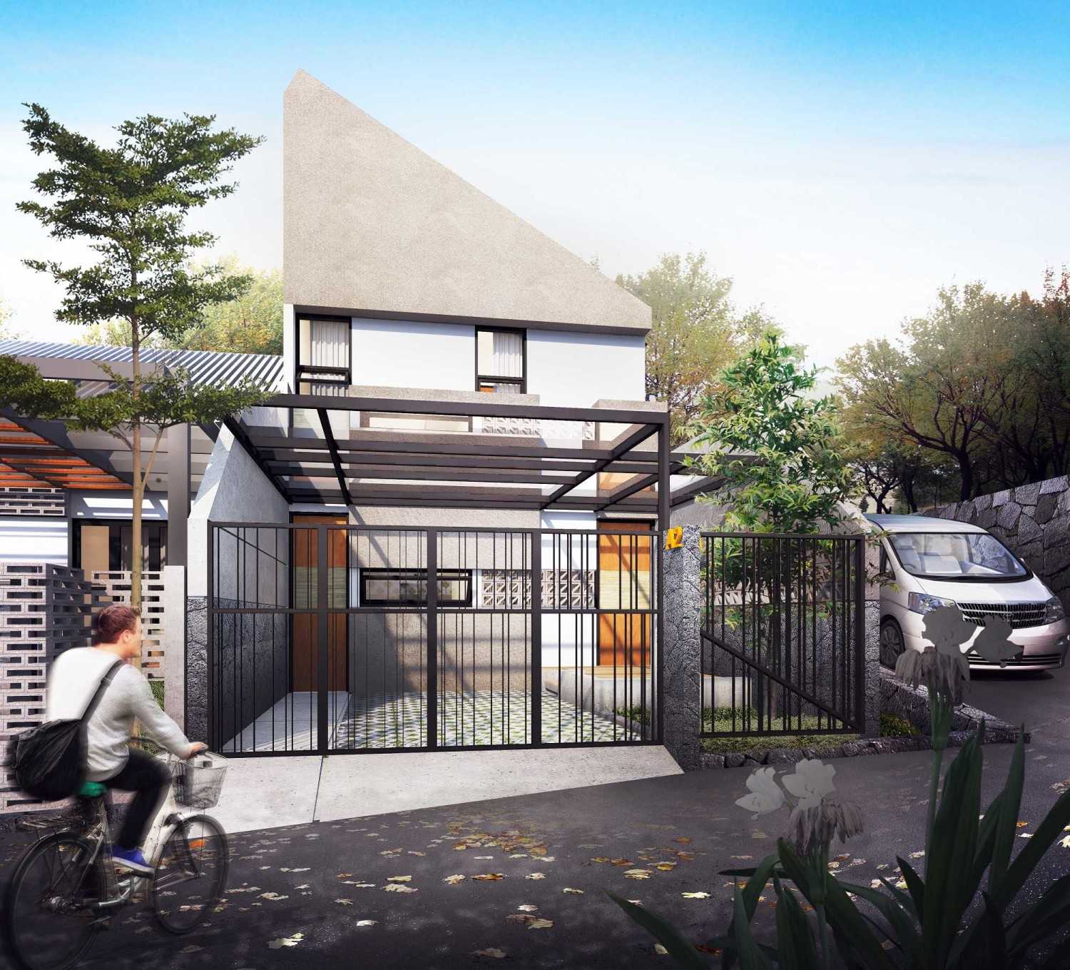 Gubah Ruang A2-House Bandung, Kota Bandung, Jawa Barat, Indonesia Bandung, Kota Bandung, Jawa Barat, Indonesia Front View Rendering Modern 50992