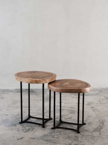 Foto produk Furniture Giroppon Side/cofee Table Set Of Two Natural Black di Arsitag
