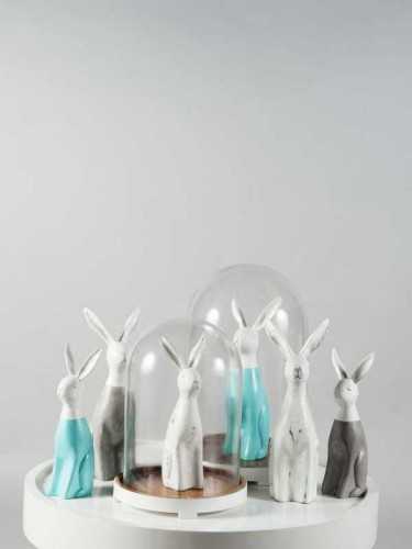 Foto produk Home Decorations Usagi Rabbit Figure Small Size Light Grey White di Arsitag
