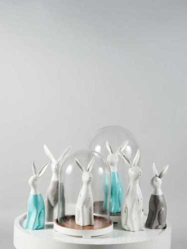 Foto produk Home Decorations Usagi Rabbit Figure Large Size Light Grey White di Arsitag