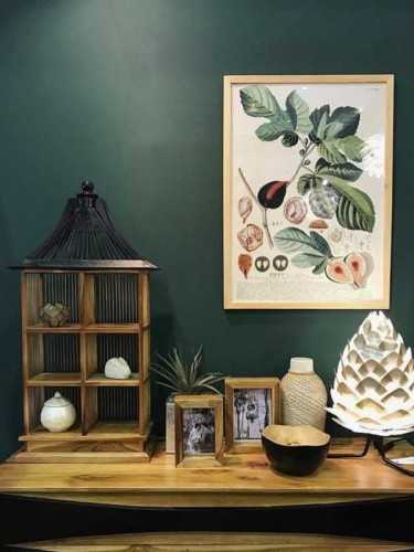 Foto produk Art And Prints Figs Botanical Print With Frame 50 X 70 Cm Pine Frame di Arsitag