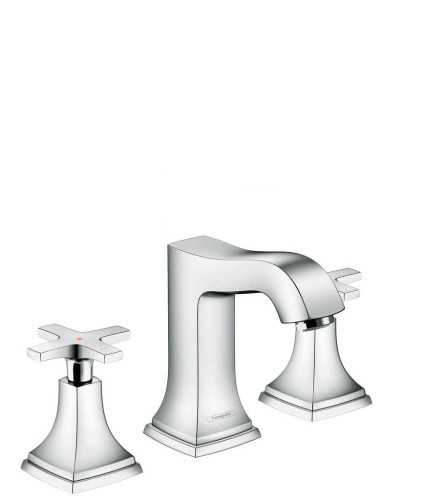 Foto produk  3-Hole Basin Mixer 110 With Cross Handle And Pop-Up Waste Set di Arsitag